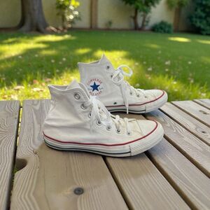 Converse White High-Top Sneakers M5W7